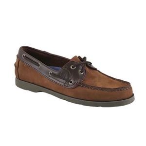 SOLD:NWOB Sperry Mens Authentic Original Leather Boat Shoe in Brown Leeward Buck